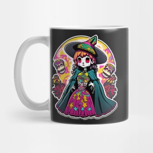 Anime Elegance: La Calavera Catrina Tee Mug